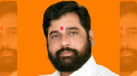 eknath shinde which political party